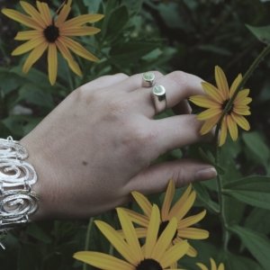 sunflowers with rings